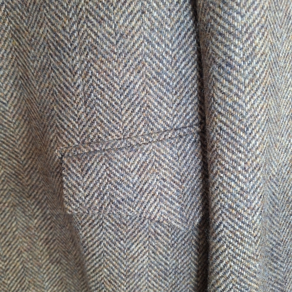 Farah Men's Western Tweed Jacket Pointed Yoke/Pockets 2 Button Closure NWOT - Picture 7 of 8